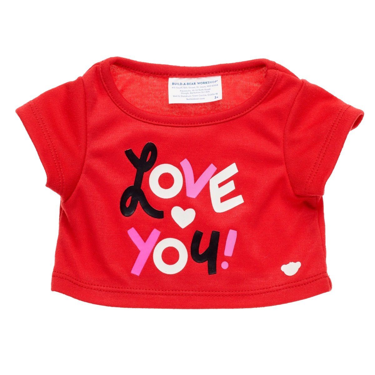 Polera Negra Love You Build-A-Bear | Polera | Ropa